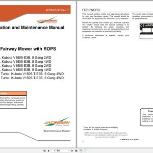 Jacobsen Mower LF550 LF557 LF570 LF577 Safety Operation Maintenance Manual 4229040 GB 2014 (1)