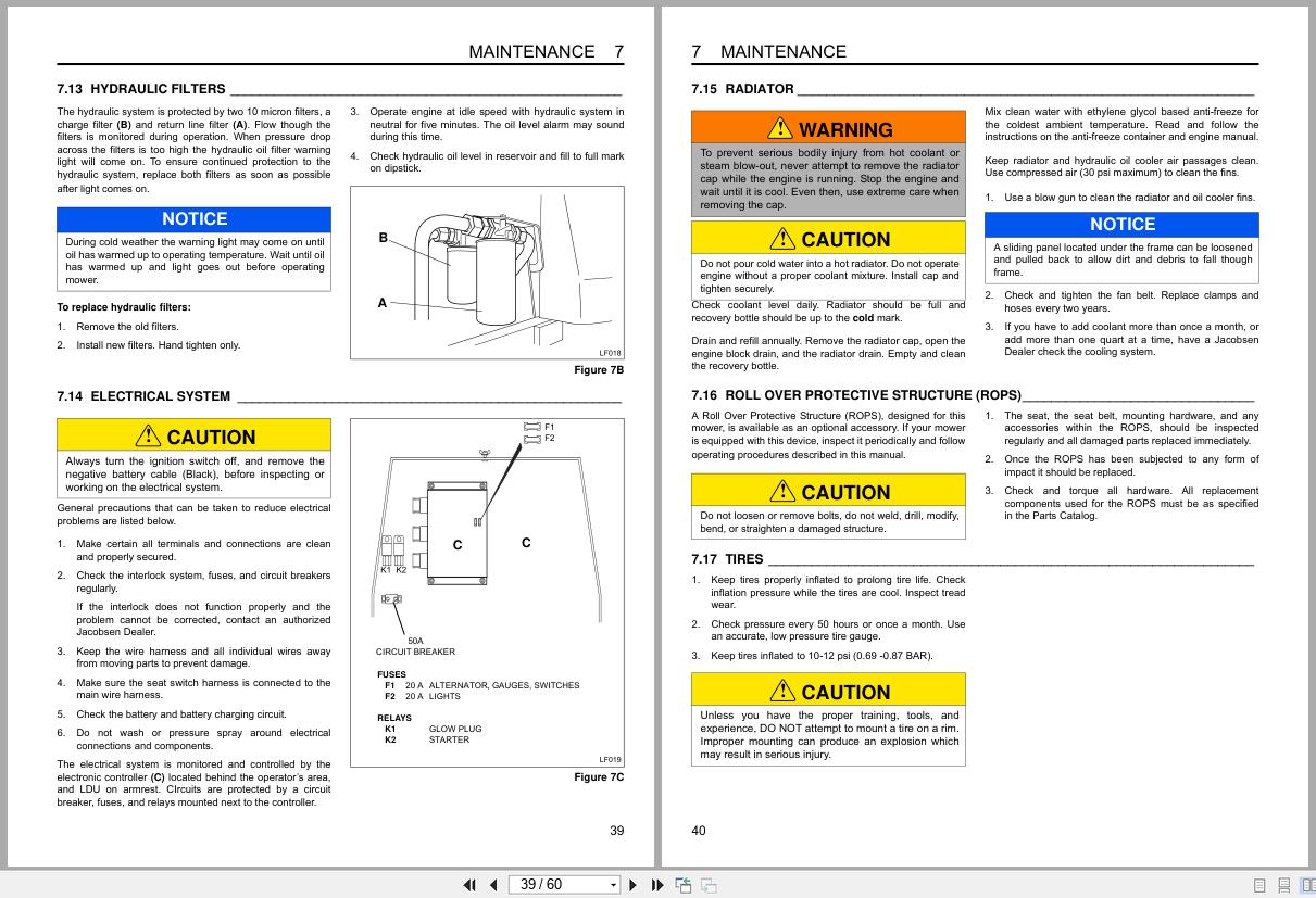 Jacobsen Mower LF550 LF557 LF570 LF577 Safety Operation Maintenance Manual 4229040 GB 2014 (2)