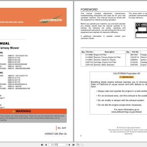 Jacobsen Mower LF550 LF570 LF557 LF577 Parts Manual 4358527 G 2025 (1)