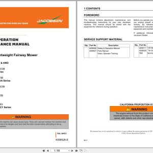 Jacobsen Mower LF550 LF570 Safety Operation Maintenance Manual 4358526 E GB 2022 (1)