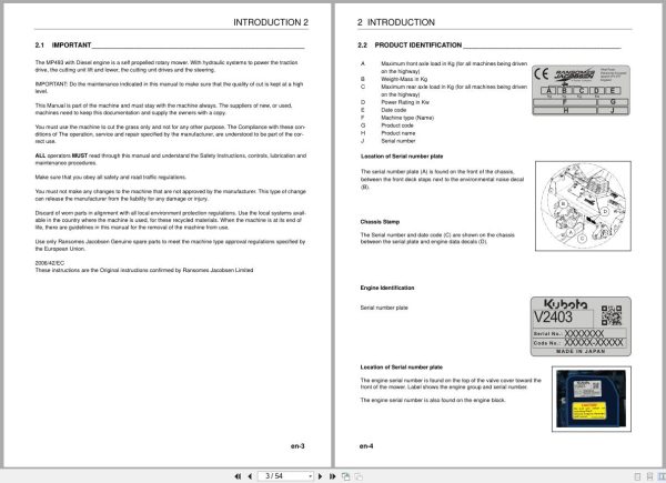Jacobsen Mower MP493 Dealer Manual 25099G-GB-R1 2014 Jacobsen Mower Mp493 Dealer Manual 25099G Gb R1 2014 (2)