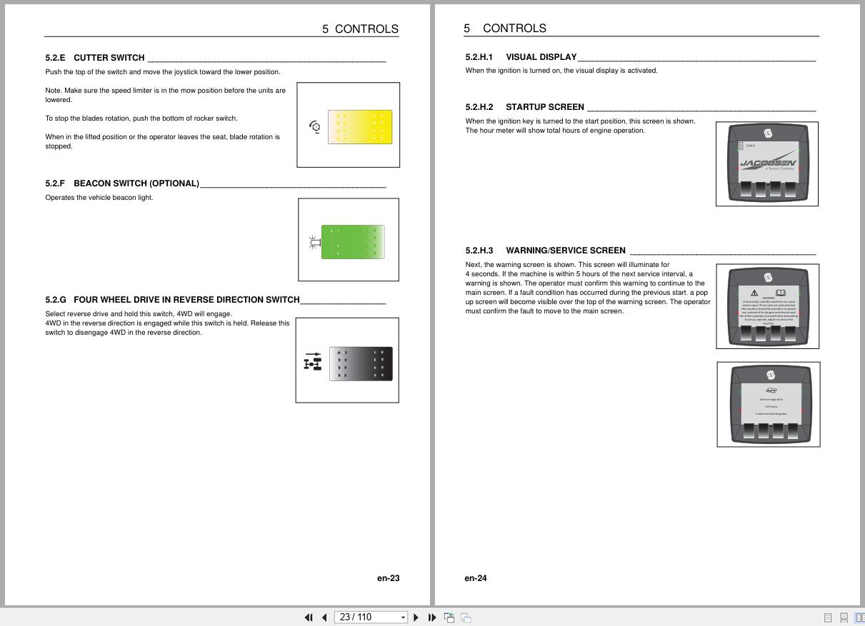 Jacobsen Mower MP493 Safety Operation Maintenance Manual 25071G GB R2 2014 (2)