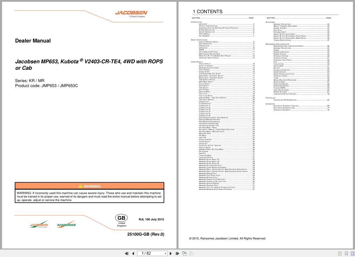 Jacobsen Mower MP653 Dealer Manual 25100G GB R1 2015 (1)
