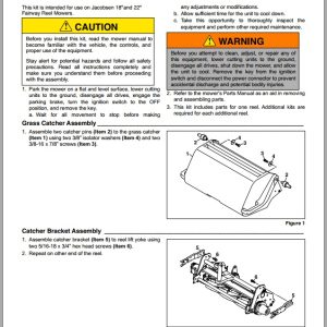 Jacobsen Mower SLF530 Grass Catcher Instruction Sheet 682638 D 2018 (1)
