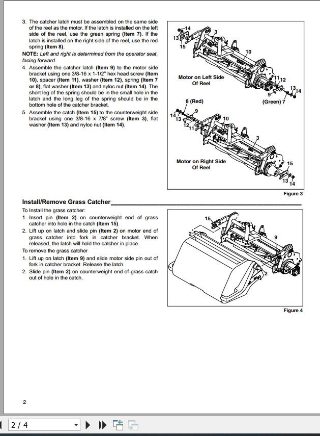 Jacobsen Mower SLF530 Grass Catcher Instruction Sheet 682638 D 2018 (2)