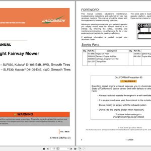 Jacobsen Mower SLF530 Parts Manual 676403 D 2024 (1)