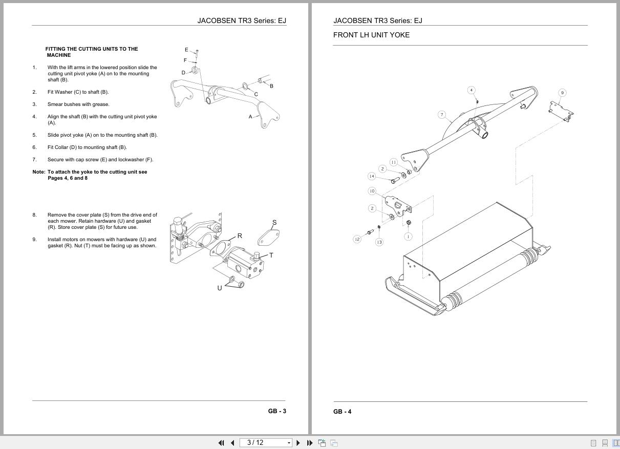 Jacobsen Mower TR 3 Fitting Instruction 25051G GB R0 2012 (2)