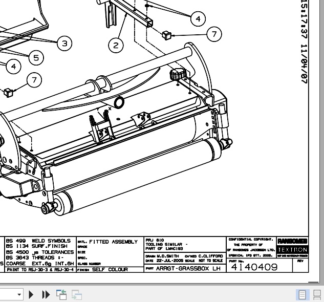 Jacobsen Mower TR 3 Grass Box Kit LMAC193 Parts List (2)
