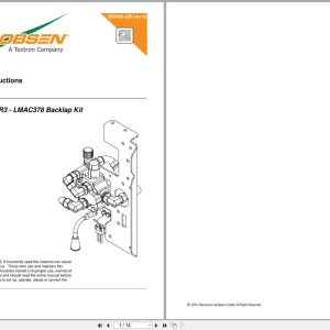 Jacobsen Mower TR 3 LMAC378 Backlap Kit Fitting Instruction Parts Manual 25003G GB 2010 (1)