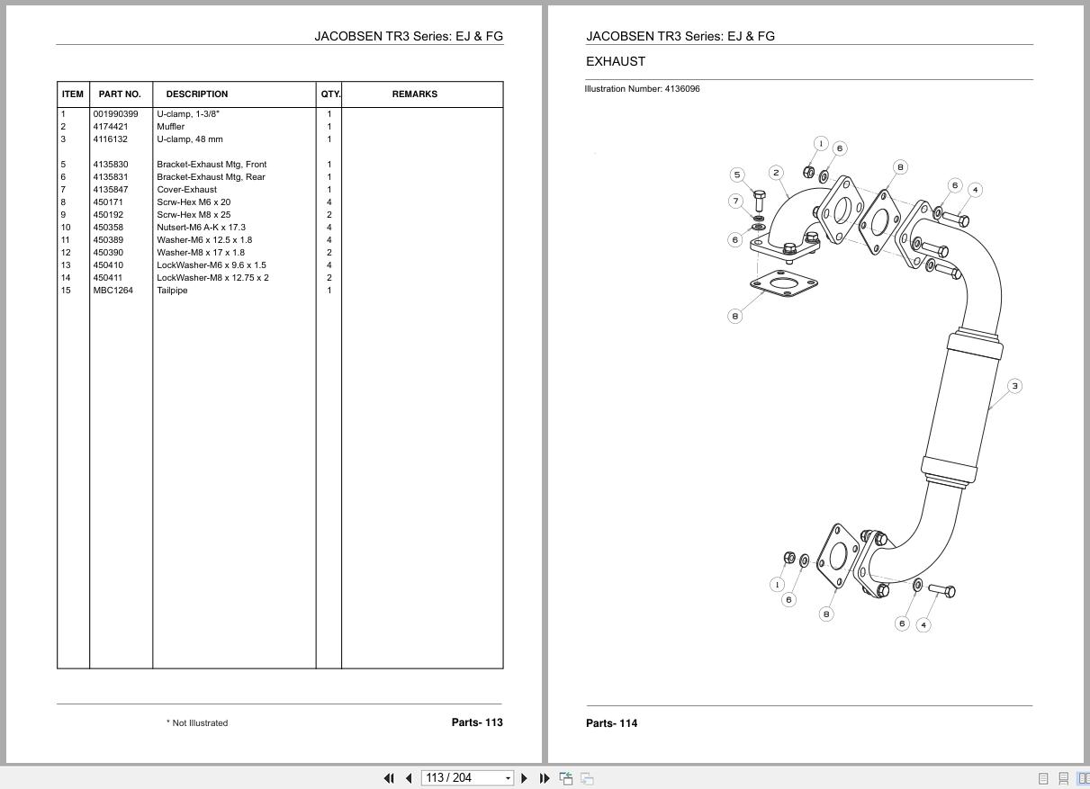 Jacobsen Mower TR 3 Parts Manual 24732G R6 2017 (2)