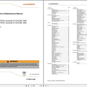 Jacobsen Mower TR330 Safety Operation Maintenance Manual 677803 A GB 2018 (1)