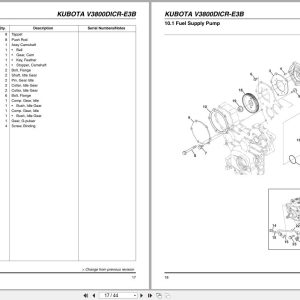 Jacobsen Mower V3800DICR-E3B-TXN-1 For HR-9016T Engine Parts Manual 4228360-A 2012 Jacobsen Mower V3800Dicr E3B Txn 1 For Hr 9016T Engine Parts Manual 4228360 A 2012 (2)