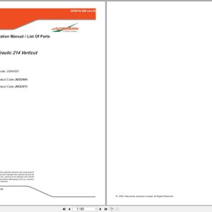 Jacobsen Mower Verticut 214 Safety Operation Parts Manual 24591G GB 2013 (1)