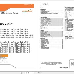 Jacobsen Mower ZT400 ZT600 Series Safety Operation Maintenance Manual 700606 A 2017 (1)