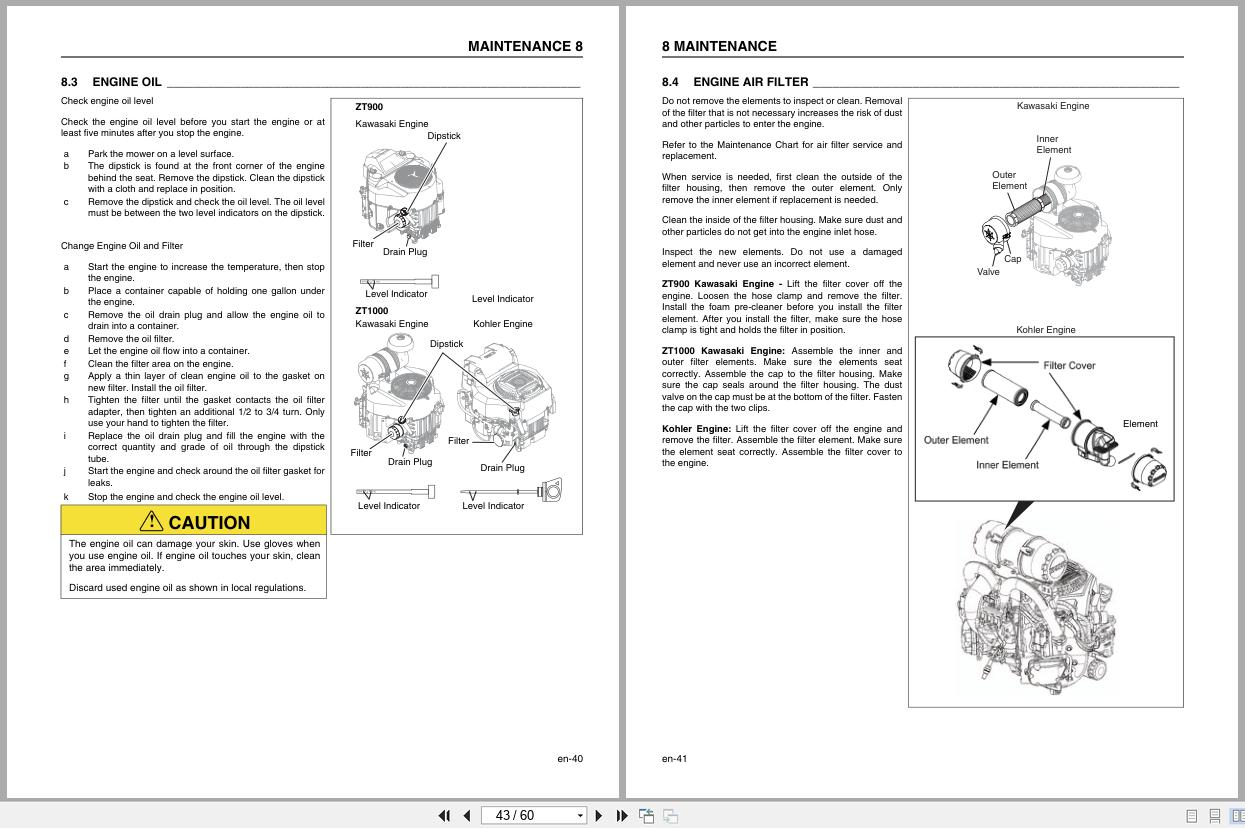 Jacobsen Mower ZT900 ZT1000 Series Safety Operation Maintenance Manual 4420790 2017 (2)