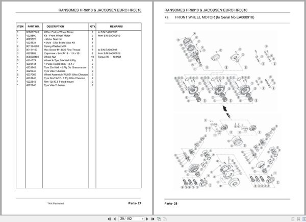 Jacobsen Ransomes Mower Hr 6010 Parts Manual 24840G R1 2014 (2)