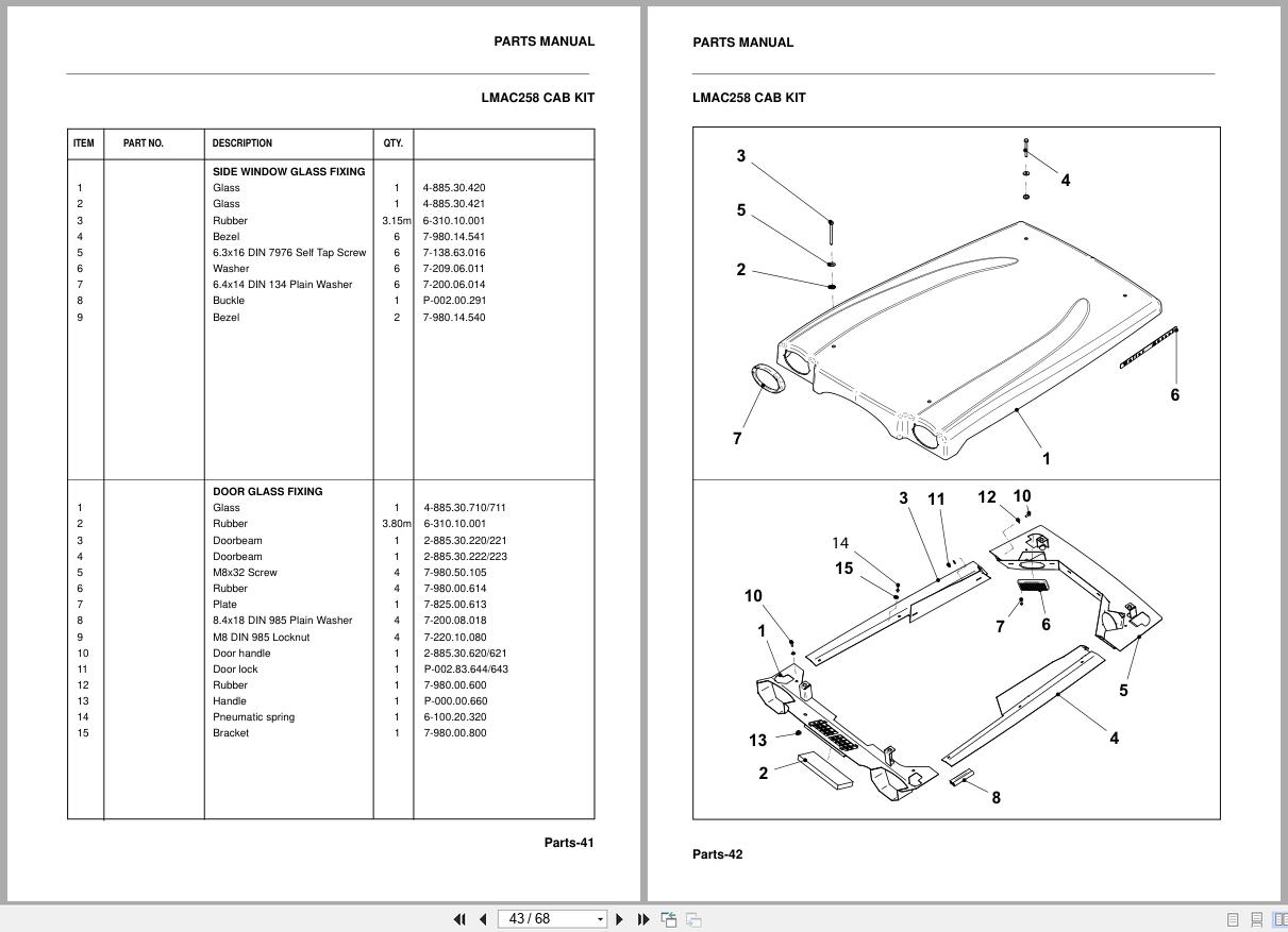 Jacobsen Ransomes Rotary Mower HR 3300T Rops Cab Kit LMAC258 Safety Operation Parts Manual 24841G 2008 (3)
