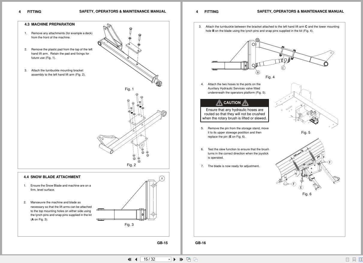 Jacobsen Ransomes Rotary Mower HR 3300T Snow Blade Kit LMAC268 Safety Operation Parts Maintenance Manual 24845G 2008 (2)