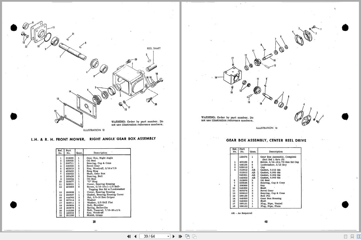 Jacobsen Reel Mower F 133 Operators Parts Manual 354459 1974 (3)