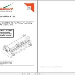 Jacobsen Reel Mower F407 Roller Brush Kit Fitting Instructions 24795G GB 2013 (1)