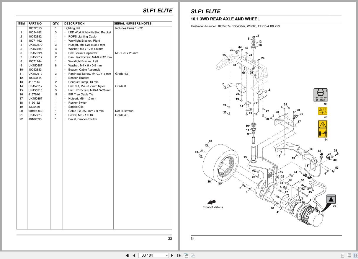 Jacobsen Reel Mower SLF1 ELiTE 3WD Parts Manual 10028384 C 2025 (2)