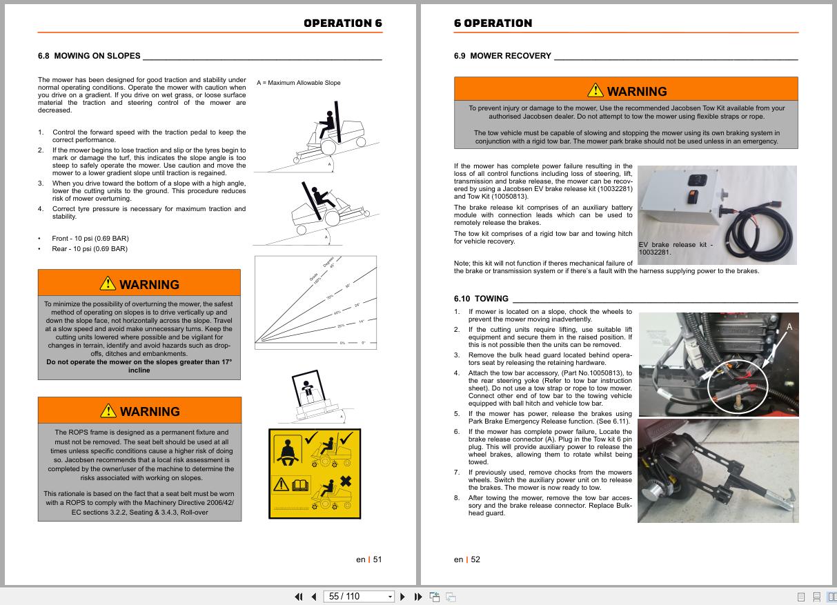 Jacobsen Reel Mower SLF1 ELiTE Safety Operation Maintenance Manual 10020773 2023 (2)
