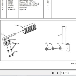 Jacobsen Reel Mower Tri-King Anti-Vibration Kit LMAC020 Fitting Instruction Parts 24519G 2002 Jacobsen Reel Mower Tri King Anti Vibration Kit Lmac020 Fitting Instruction Parts 24519G 2002 (3)
