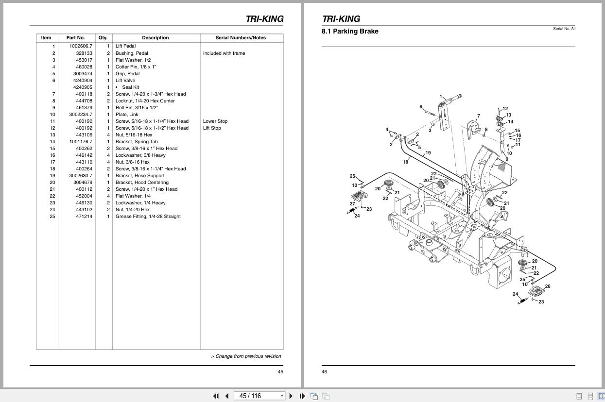 Jacobsen Reel Mower Tri King Parts Maintenance Manual 4189623 C (2)