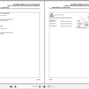 Jacobsen Ride On Mower T Plex 185 Cutting Unit Safety Operation Maintenance Manual 24350G Gb R5 (2)
