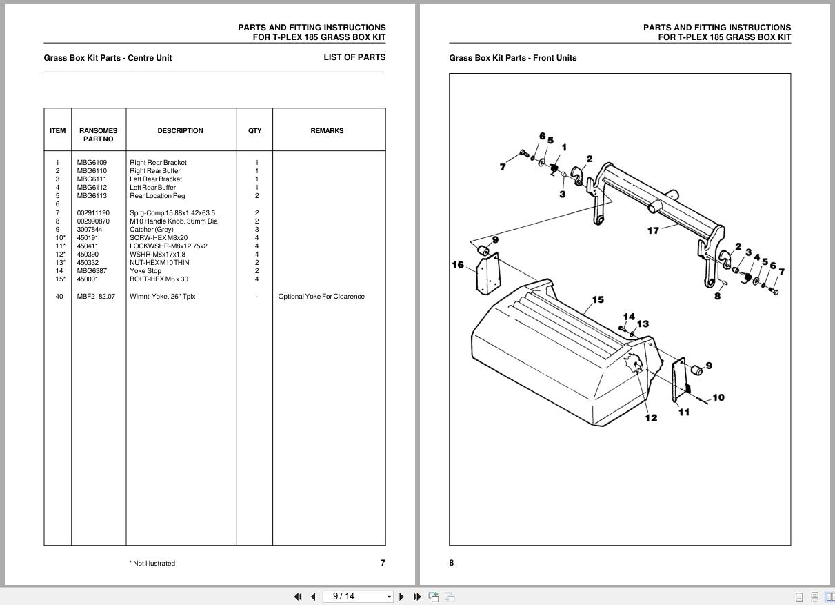 Jacobsen Ride on Mower T Plex 185 Instruction Sheet 24567GR0 2002 (3)