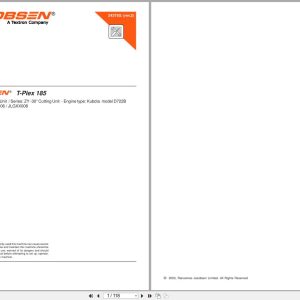 Jacobsen Ride on Mower T Plex 185 Parts Manual 24375GR2 (1)
