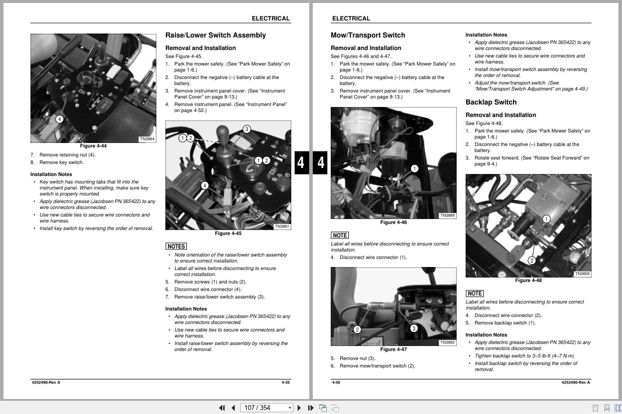 Jacobsen Riding Greens Mower GP400 Technical Repair Manual 4252490 Rev A 2011 (2)