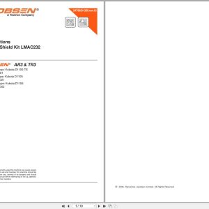 Jacobsen Rotary Mower AR 3 TR 3 Air Intake Shield Kit LMAC232 Fitting Instructions 24786G GB R0 2006 (1)