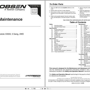 Jacobsen Rotary Mower AR 5 Parts Maintenance Manual 4133106 C 2006 (1)