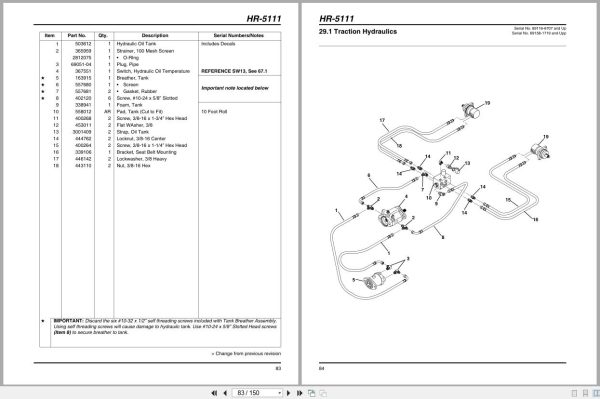 Jacobsen Rotary Mower Hr 5111 Parts Maintenance Manual 4103524 D 2005 (2)