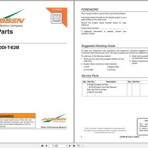 Jacobsen Rotary Mower HR 9016 Engine Parts Manual 4136876 (1)