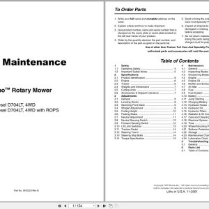 Jacobsen Rotary Mower HR 9016T Parts Maintenance Manual 2810223 B 2001 (1)