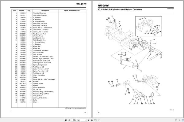 Jacobsen Rotary Mower Hr 9016T Parts Maintenance Manual 2810223 B 2001 (2)
