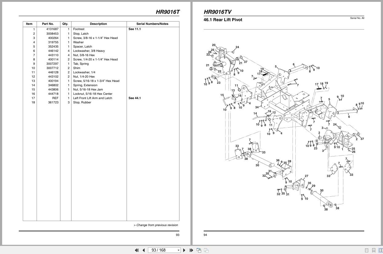 Jacobsen Rotary Mower HR 9016T Parts Manual 4319169 A 2015 (2)