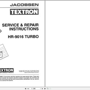 Jacobsen Rotary Mower HR 9016T Service Repair Instruction 4171658 2000 (1)