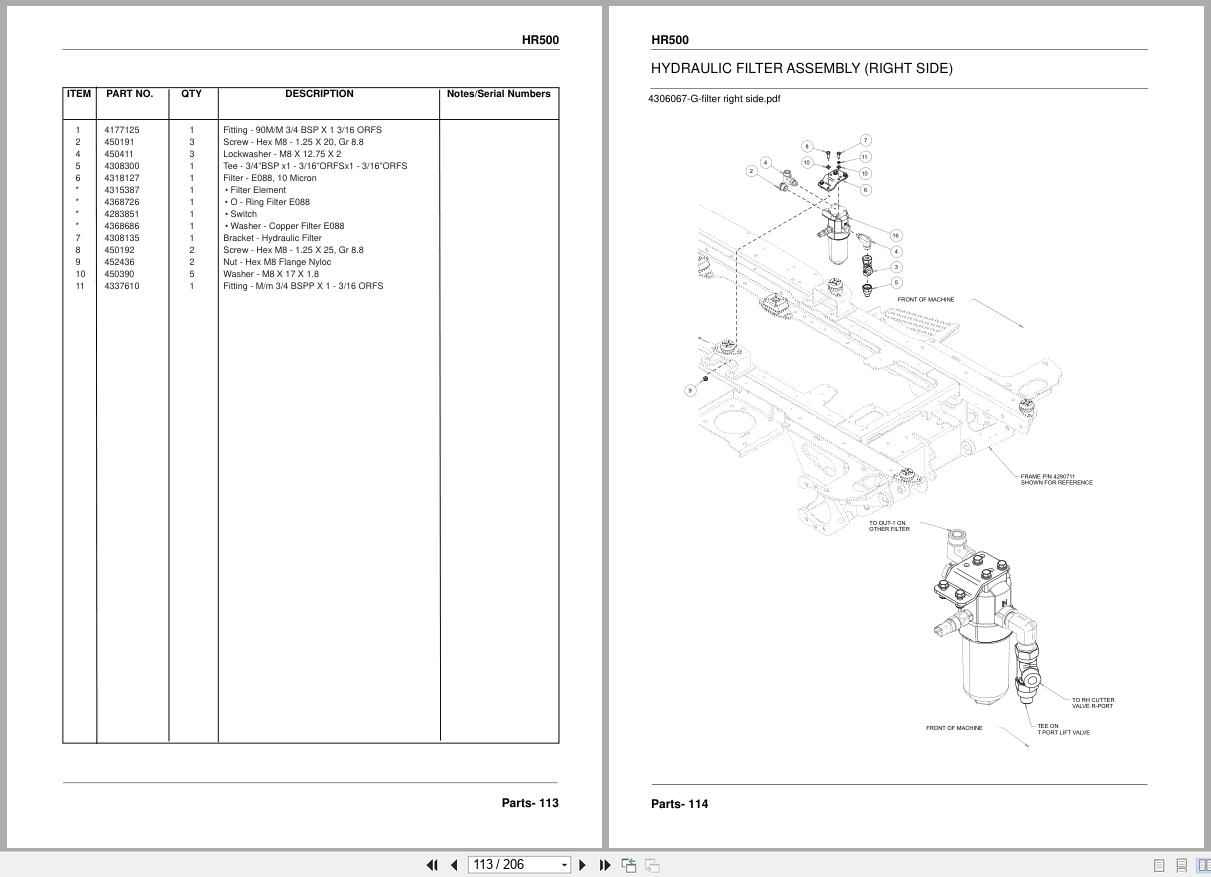 Jacobsen Rotary Mower HR500 Parts Manual 25132G R0 2016 (2)