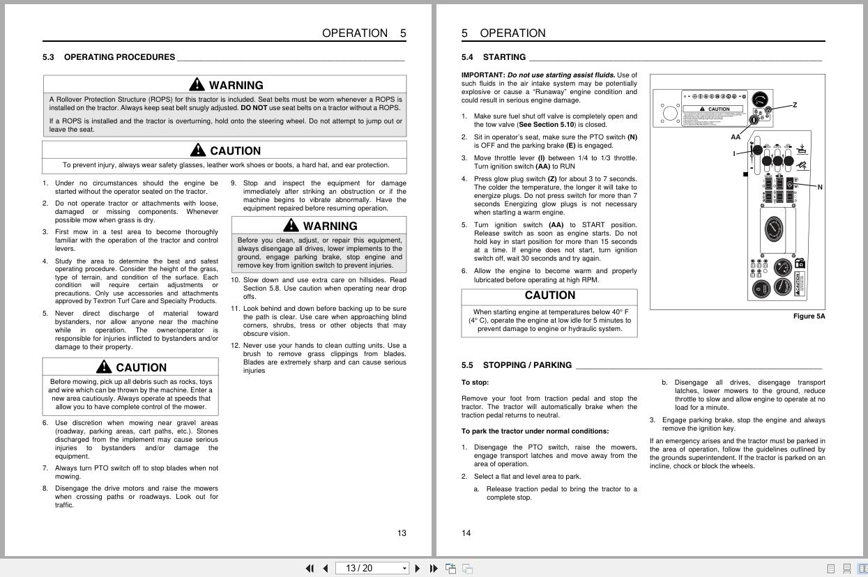 Jacobsen Rotary Mower HR5111 Safety Operation Manual 4103523 B 2004 (2)