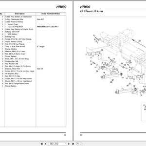Jacobsen Rotary Mower Hr800 Parts Manual 4372607 F 2024 (2)