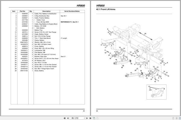 Jacobsen Rotary Mower Hr800 Parts Manual 4372607 F 2024 (2)