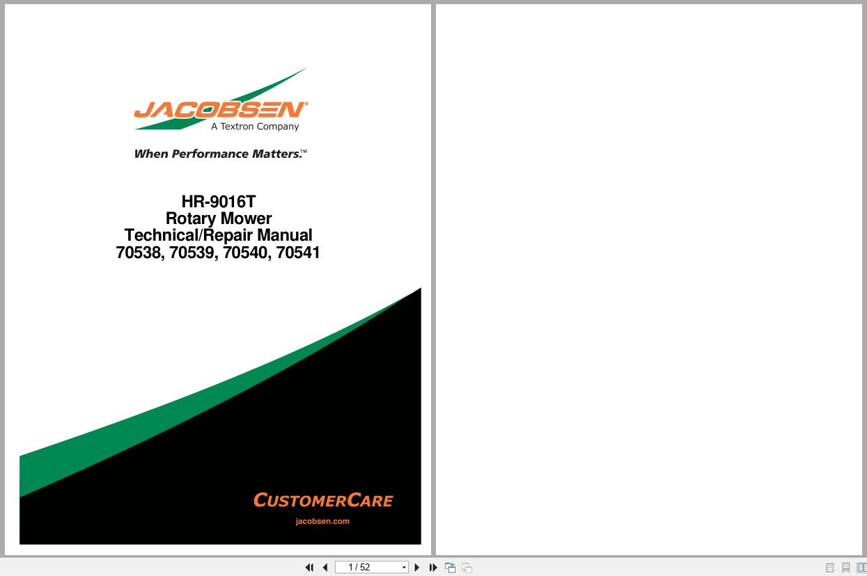 Jacobsen Rotary Mower HR9016T Technical Repair Manual 4263110 B 2012 (1)