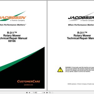 Jacobsen Rotary Mower R 311 Technical Repair Manual 4203781 2009 (1)