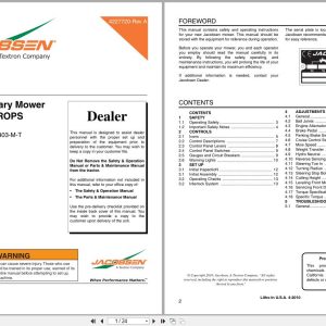 Jacobsen Rotary Mower R 311T Dealer Manual 4227720 2010 (1)
