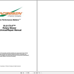 Jacobsen Rotary Mower R 311T4 F Technical Repair Manual 2010 (1)