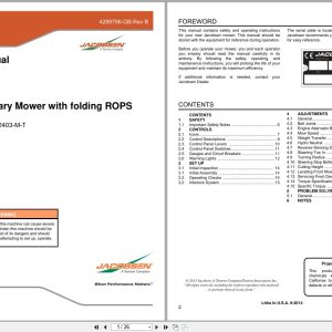 Jacobsen Rotary Mower R311T Dealer Manual 4289796 GB RB (1)