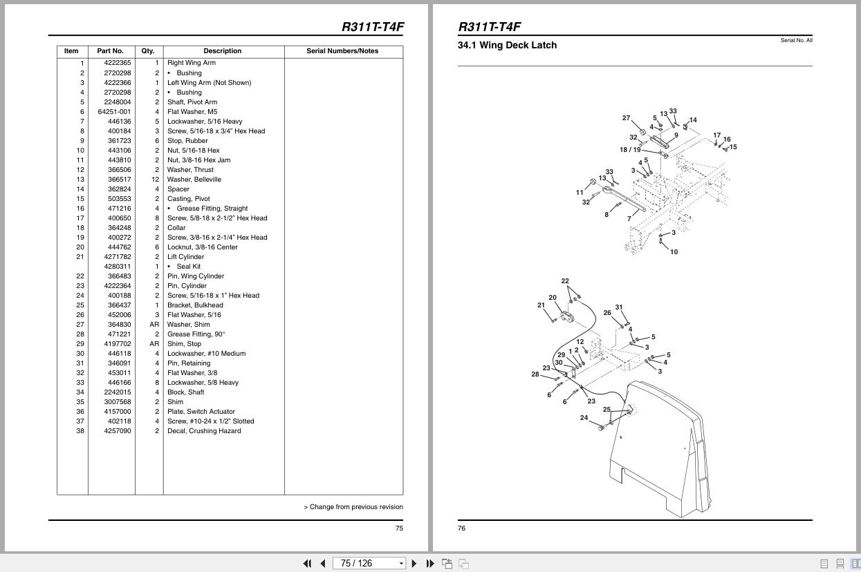 Jacobsen Rotary Mower R311T T4F Parts Manual 4280334 A 2015 (2)